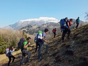 Anello di Punta Almana (1390 m) in cresta integrale il 9 marzo 2014 - FOTOGALLERY